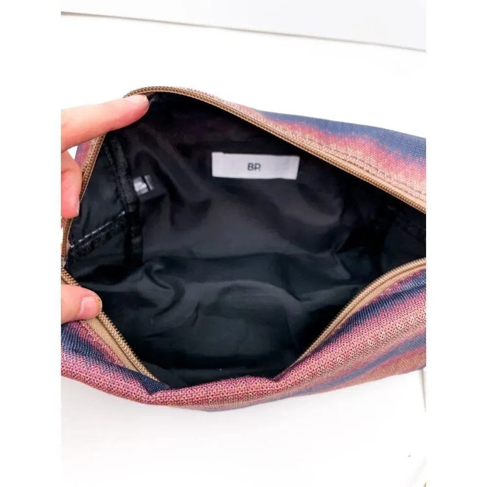 NWT BP. Loaf Canvas Pouch in Blue- Pink Multi at Nordstrom‎